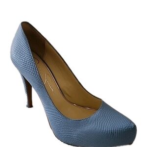 Jessica Simpson Blue Snakeskin Heels